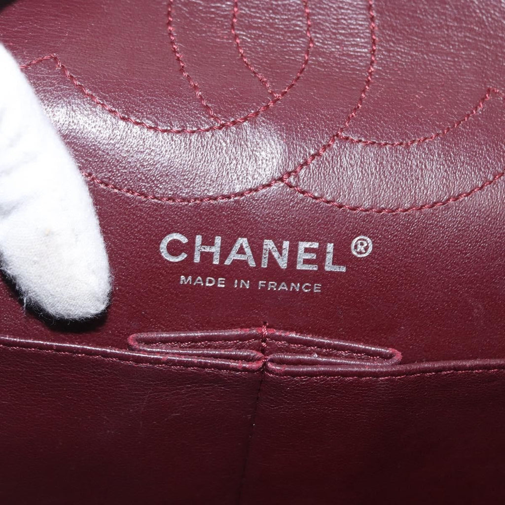 Chanel Reissue 2.55 Flap Bag Quilted Aged Calfskin Black Leather Shoulder Bag Bag (Pre-Owned)