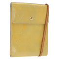 Louis Vuitton Mott Handbag Monogram Vernis Beige Patent_Leather Clutche & Pouche Bag (Pre-Owned)