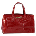 Louis Vuitton Wilshire Handbag Monogram Vernis Red Patent_Leather Handbag (Pre-Owned)