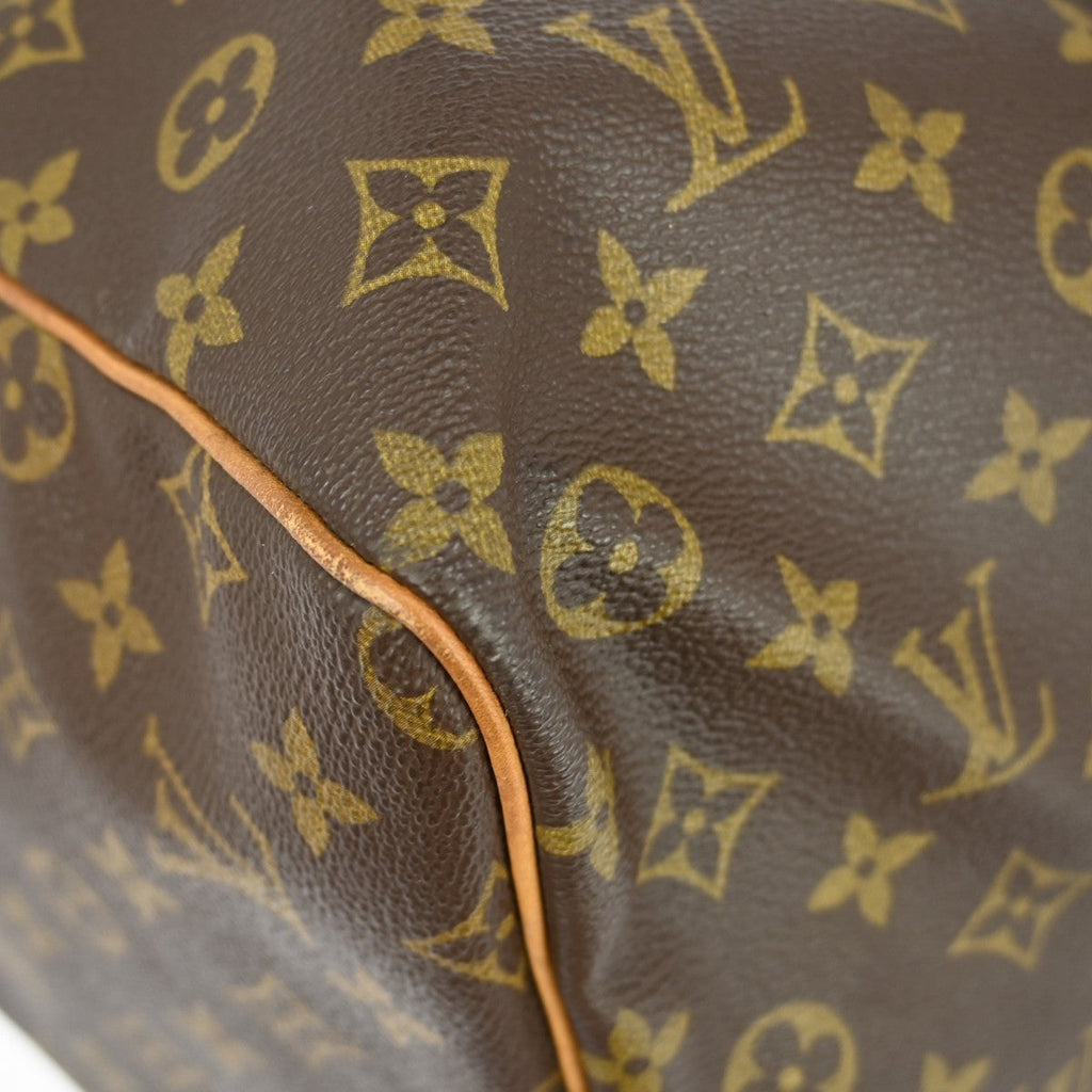 Louis Vuitton Keepall Bag Monogram Canvas Brown Canvas Travel Bag Bag (Pre-Owned)