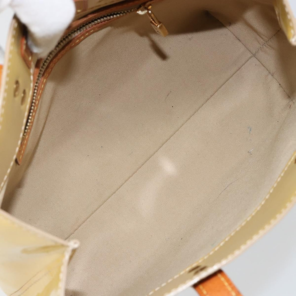 Louis Vuitton Reade Handbag Monogram Vernis Beige Patent_Leather Bag (Pre-Owned)