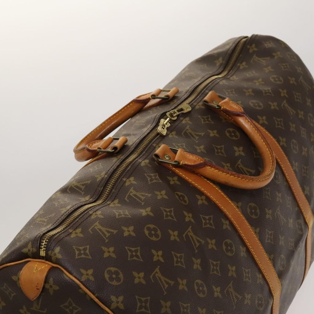 Louis Vuitton Keepall Bag Monogram Canvas Brown Canvas Travel Bag Bag (Pre-Owned)
