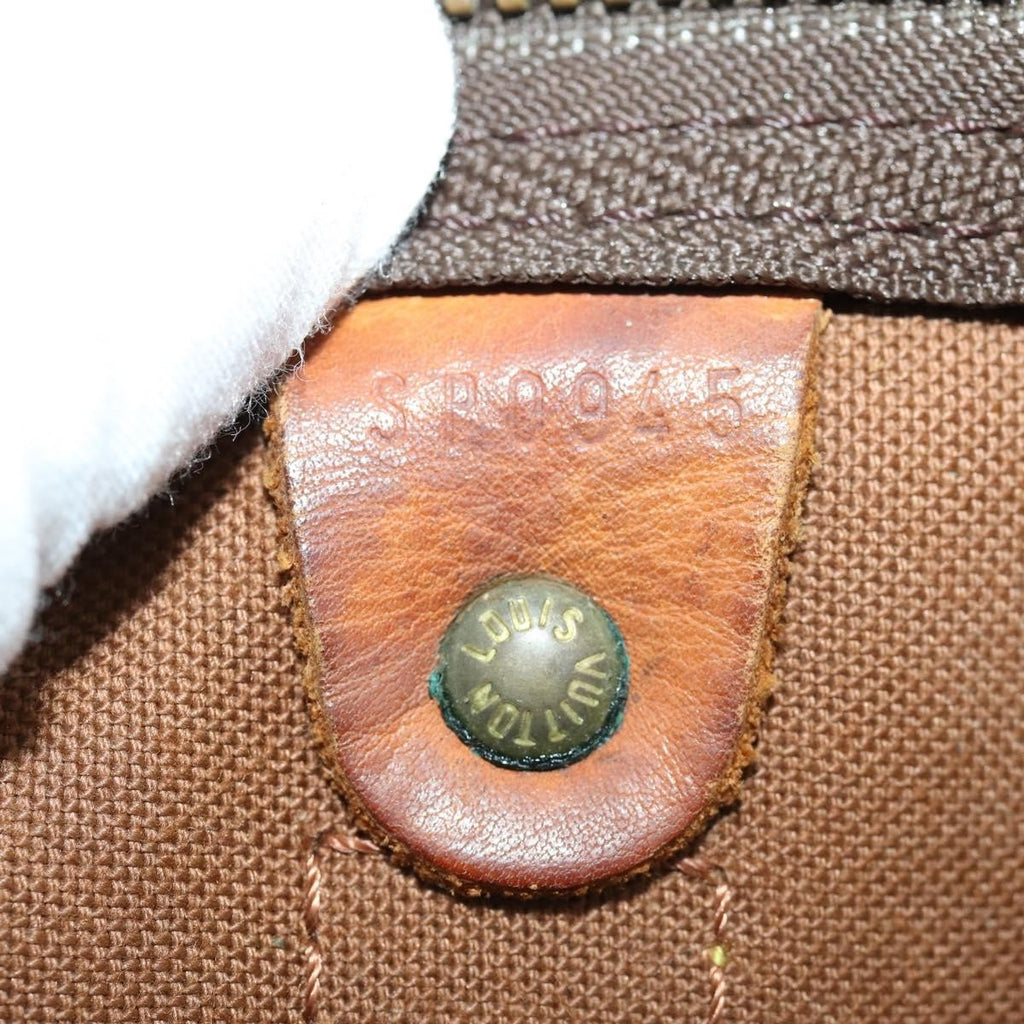 Louis Vuitton Keepall Bag Monogram Canvas Brown Canvas Travel Bag Bag (Pre-Owned)