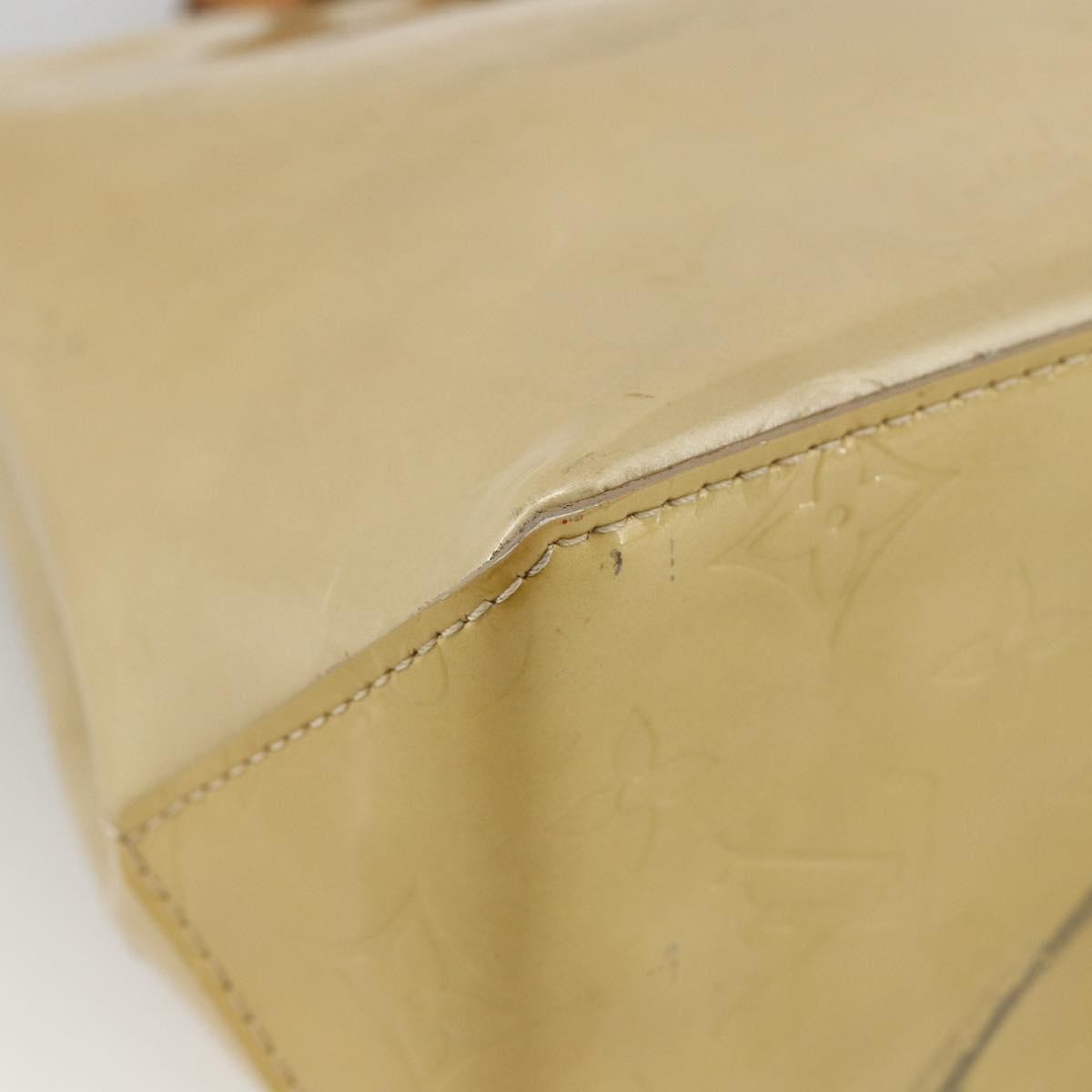 Louis Vuitton Reade Handbag Monogram Vernis Beige Patent_Leather Handbag (Pre-Owned)