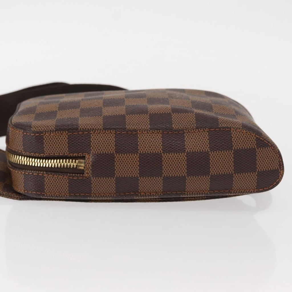 Louis Vuitton Geronimos Waist Bag Damier Brown Canvas Shoulder Bag Bag (Pre-Owned)