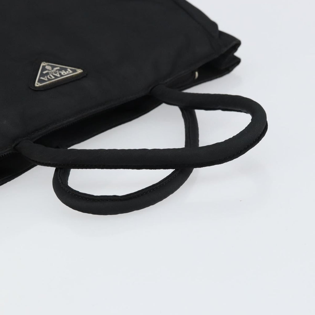 Prada Vintage Tote Nylon Black Nylon Tote Bag Bag (Pre-Owned)