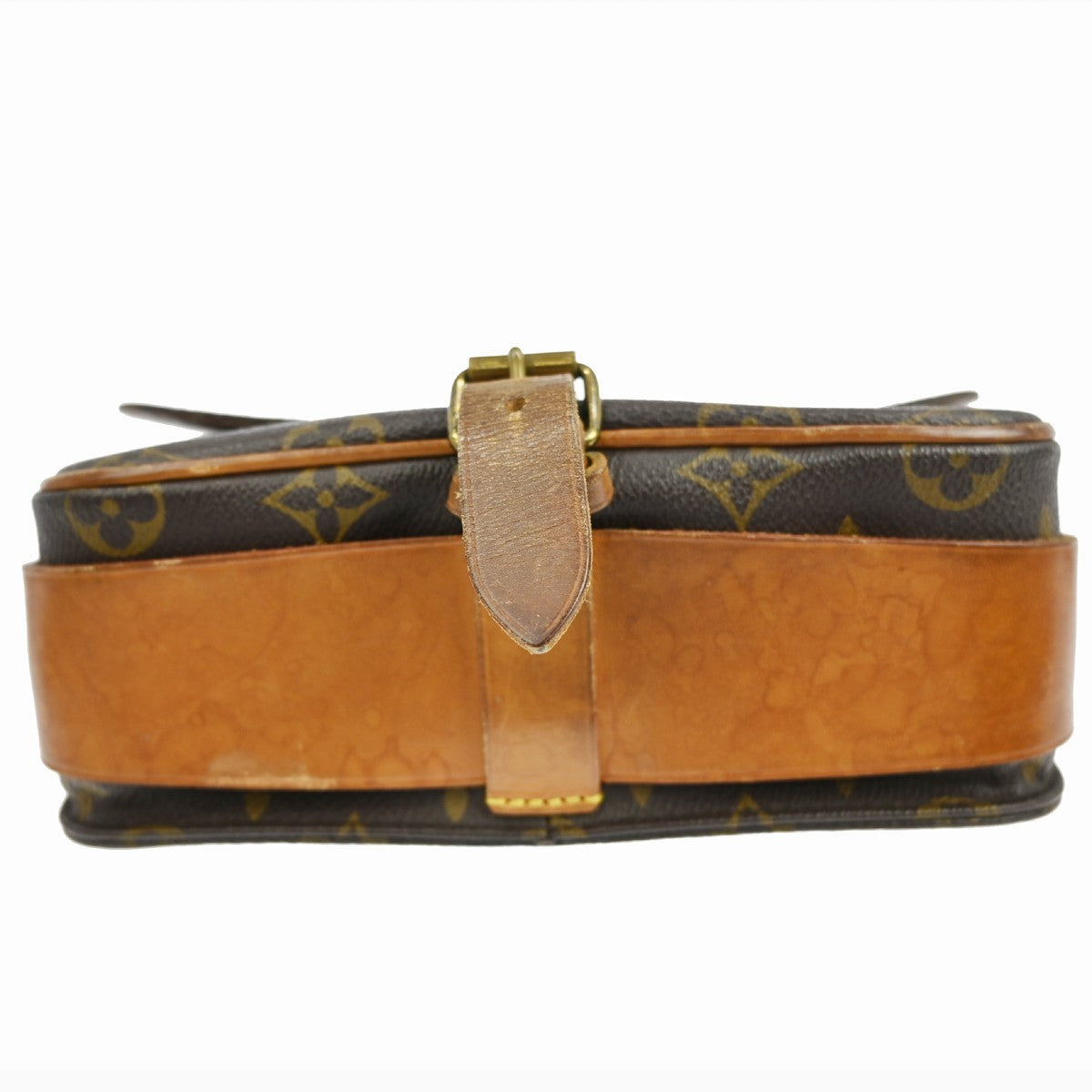 Louis Vuitton Cartouchiere Handbag Monogram Canvas Brown Canvas Shoulder Bag Bag (Pre-Owned)