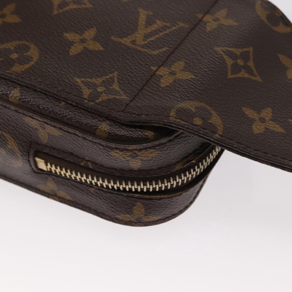 Louis Vuitton Geronimos Waist Bag Monogram Canvas Brown Canvas Shoulder Bag Bag (Pre-Owned)