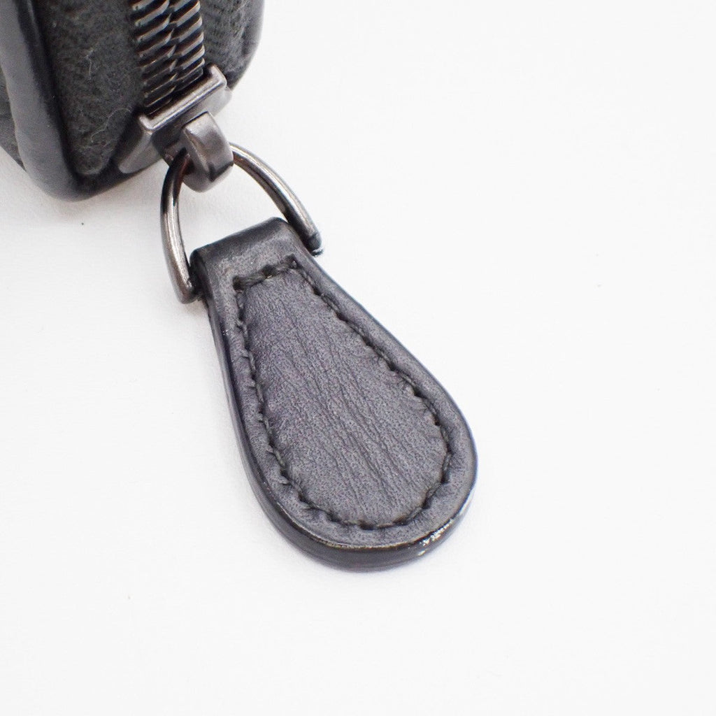 Bottega Veneta Intrecciato Long Zip  Wallet Leather Black Leather Wallets Accessory (Pre-Owned)