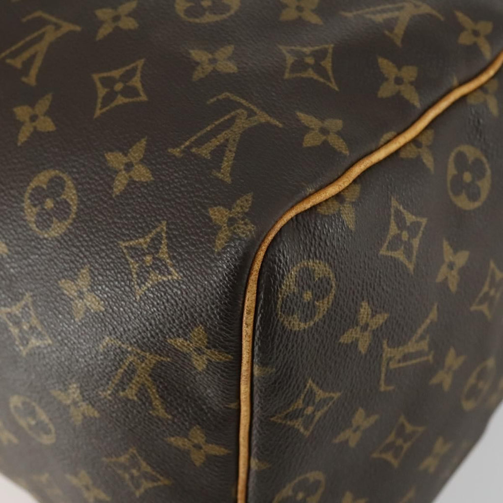 Louis Vuitton Keepall Bag Monogram Canvas Brown Canvas Travel Bag Bag (Pre-Owned)