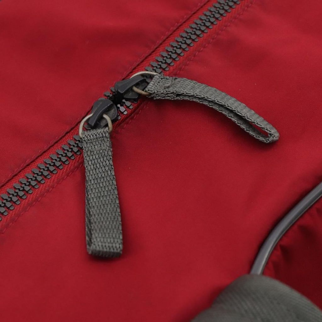 Prada Sport Line Boston Bag Nylon Red Nylon Travel Bag Bag (Pre-Owned)