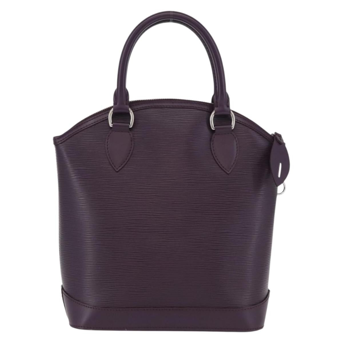 Louis Vuitton Lockit Handbag Epi Leather Purple Leather Handbag (Pre-Owned)