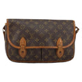 Louis Vuitton Sac Gibeciere Messenger Bag Monogram Canvas Brown Canvas Shoulder Bag Bag (Pre-Owned)