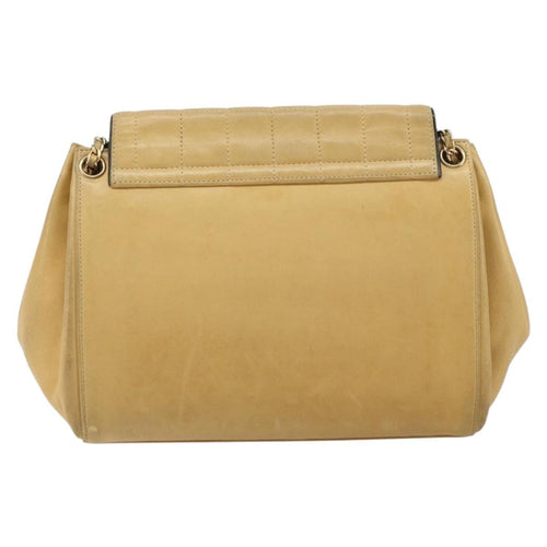 Chanel Chocolate Bar Accordion Reissue Flap Bag Quilted Lambskin Beige Leather Shoulder Bag Bag (Pre-Owned)