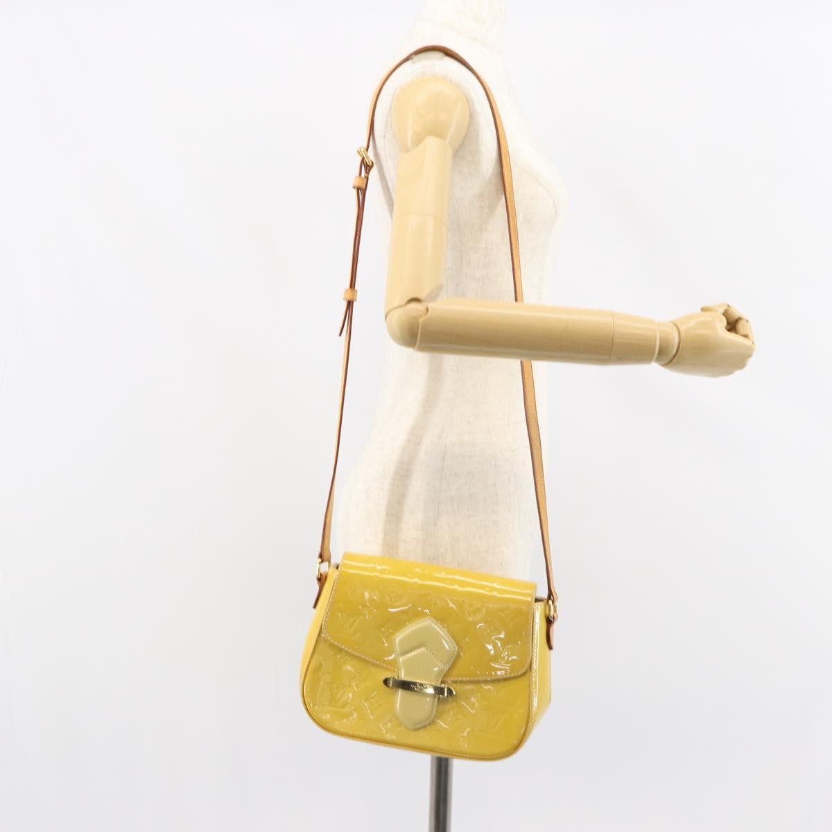 Louis Vuitton Bellflower Handbag Monogram Vernis Brown Patent_Leather Shoulder Bag Bag (Pre-Owned)