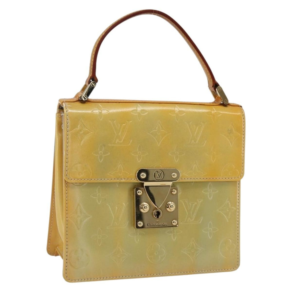 Louis Vuitton Spring Street Nm Handbag Patent Leather Gray Patent_Leather Handbag (Pre-Owned)