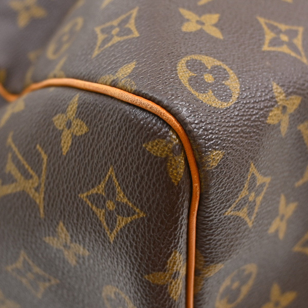 Louis Vuitton Keepall Bag Monogram Canvas Brown Canvas Travel Bag Bag (Pre-Owned)