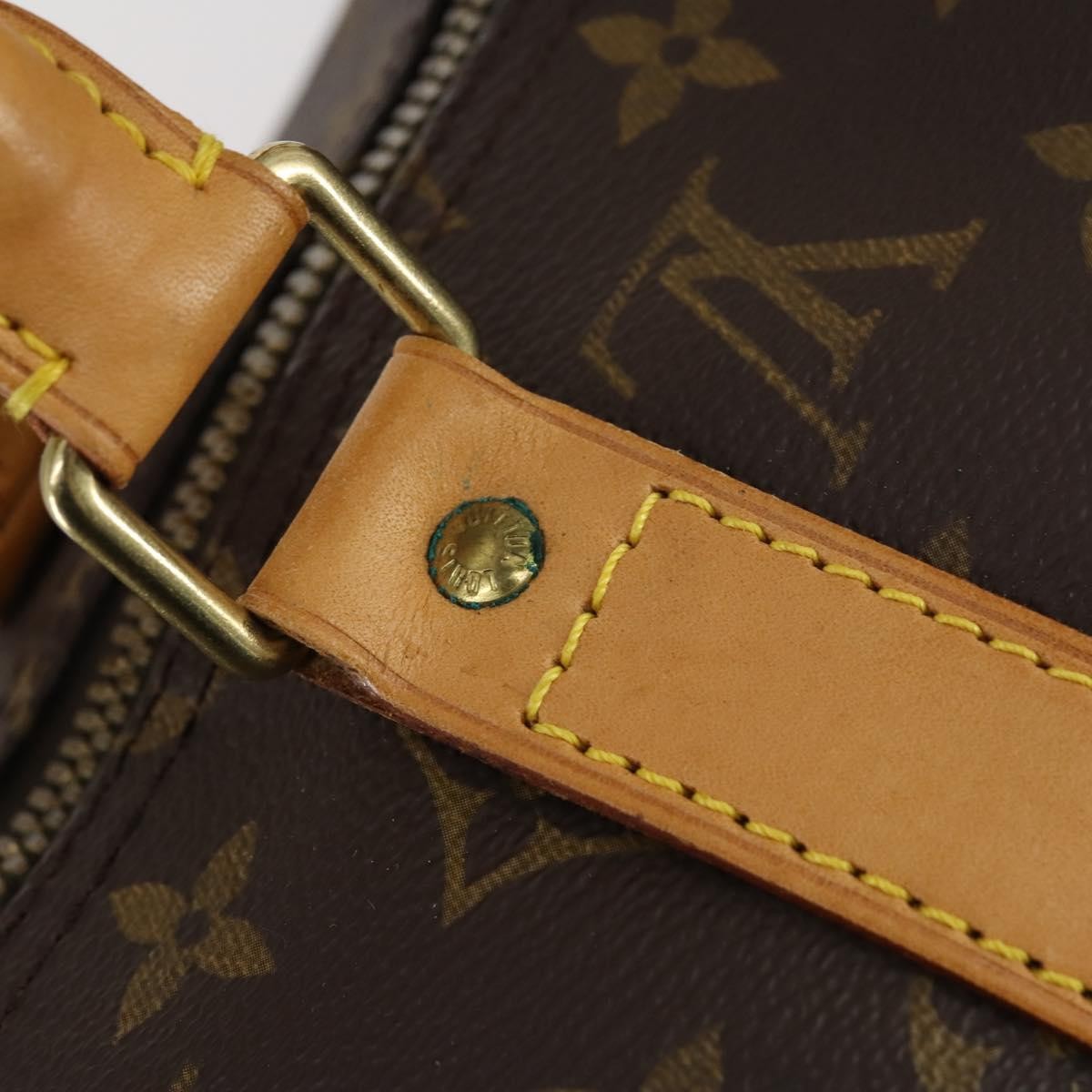 Louis Vuitton Keepall Bag Monogram Canvas Brown Canvas Travel Bag Bag (Pre-Owned)