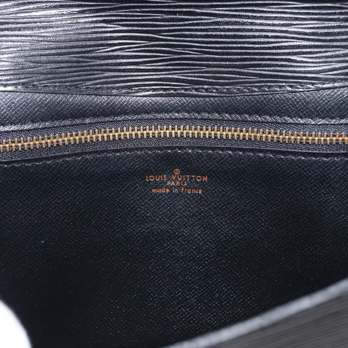 Louis Vuitton Vintage Montaigne Clutch Epi Leather Black Leather Clutche & Pouche Bag (Pre-Owned)
