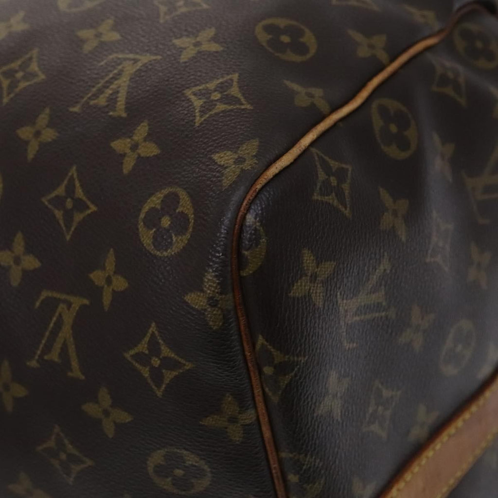 Louis Vuitton Keepall Bandouliere Bag Monogram Canvas Brown Canvas Travel Bag Bag (Pre-Owned)