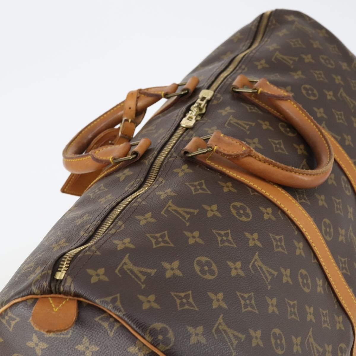 Louis Vuitton Keepall Bag Monogram Canvas Brown Canvas Travel Bag Bag (Pre-Owned)