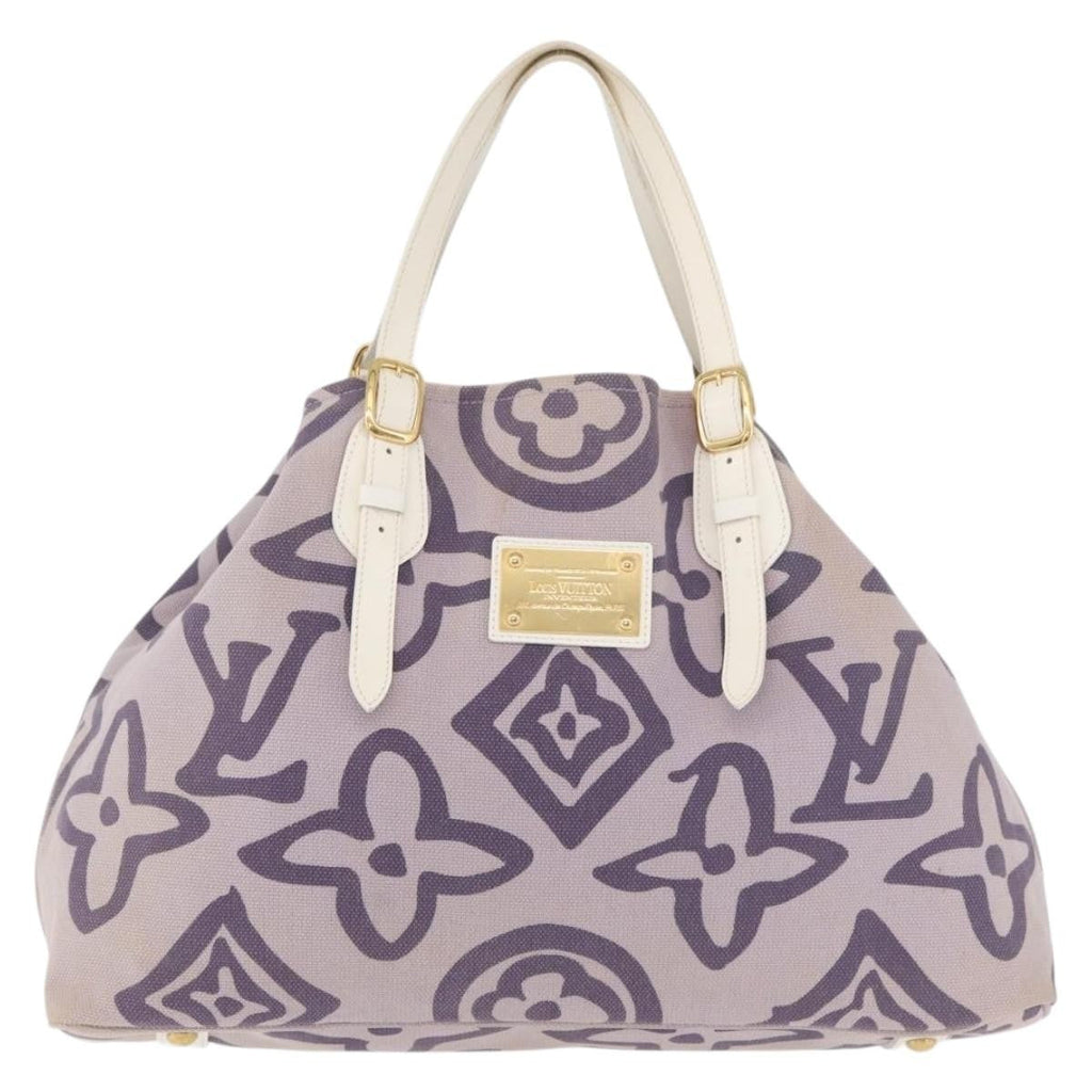 Louis Vuitton Tahitienne Cabas Canvas Purple Canvas Tote Bag Bag (Pre-Owned)