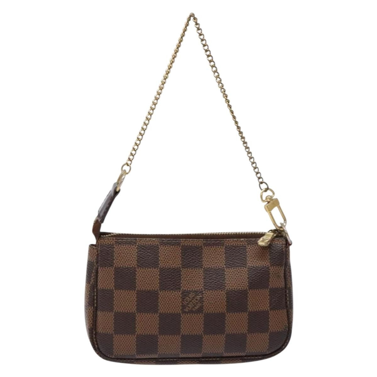 Louis Vuitton Pochette Accessoires Limited Edition Damier Brown Canvas Clutche & Pouche Bag (Pre-Owned)