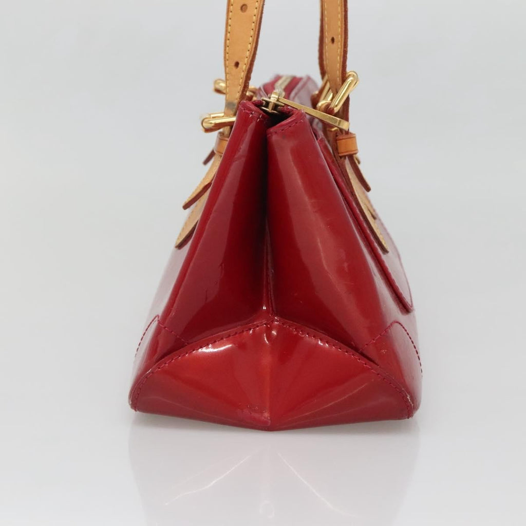 Louis Vuitton Rosewood Avenue Handbag Monogram Vernis Red Patent_Leather Handbag (Pre-Owned)