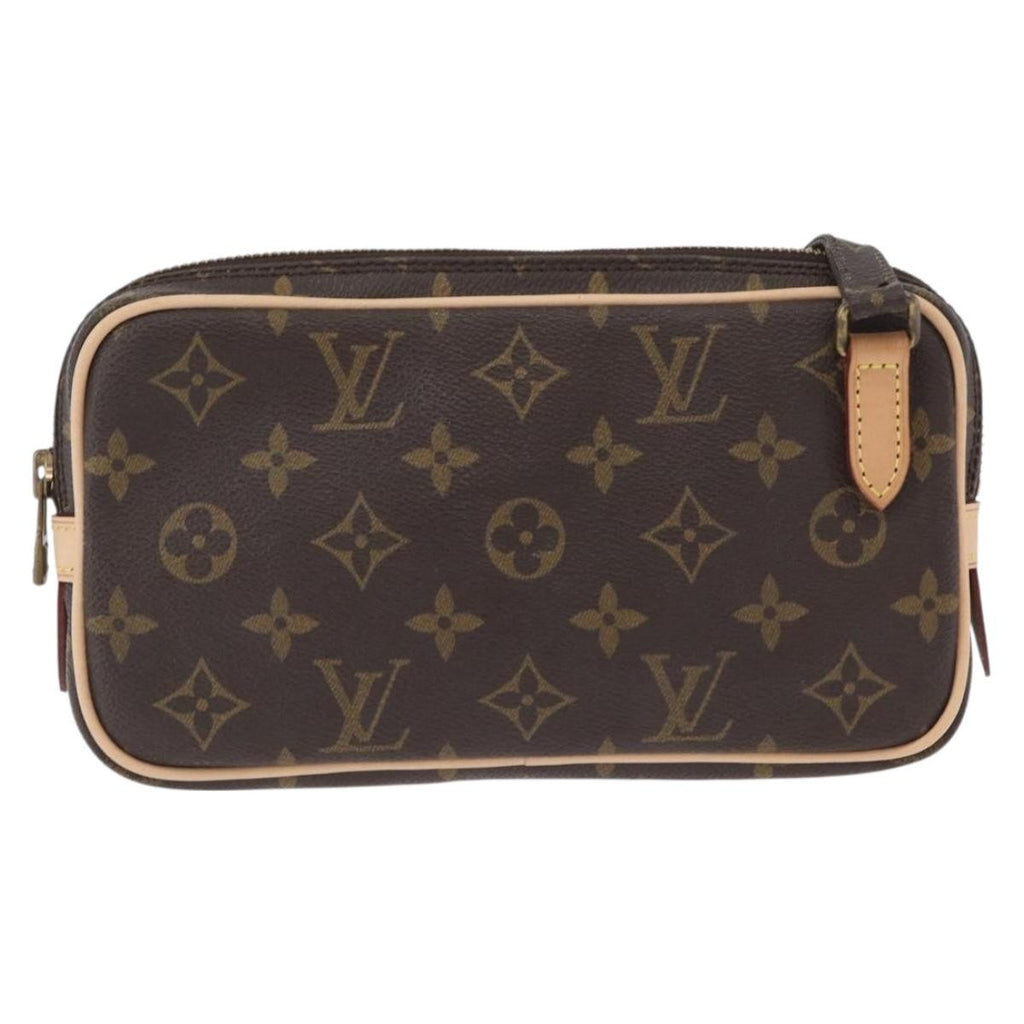 Louis Vuitton Pochette Marly Bandouliere Bag Monogram Canvas Brown Canvas Shoulder Bag Bag (Pre-Owned)