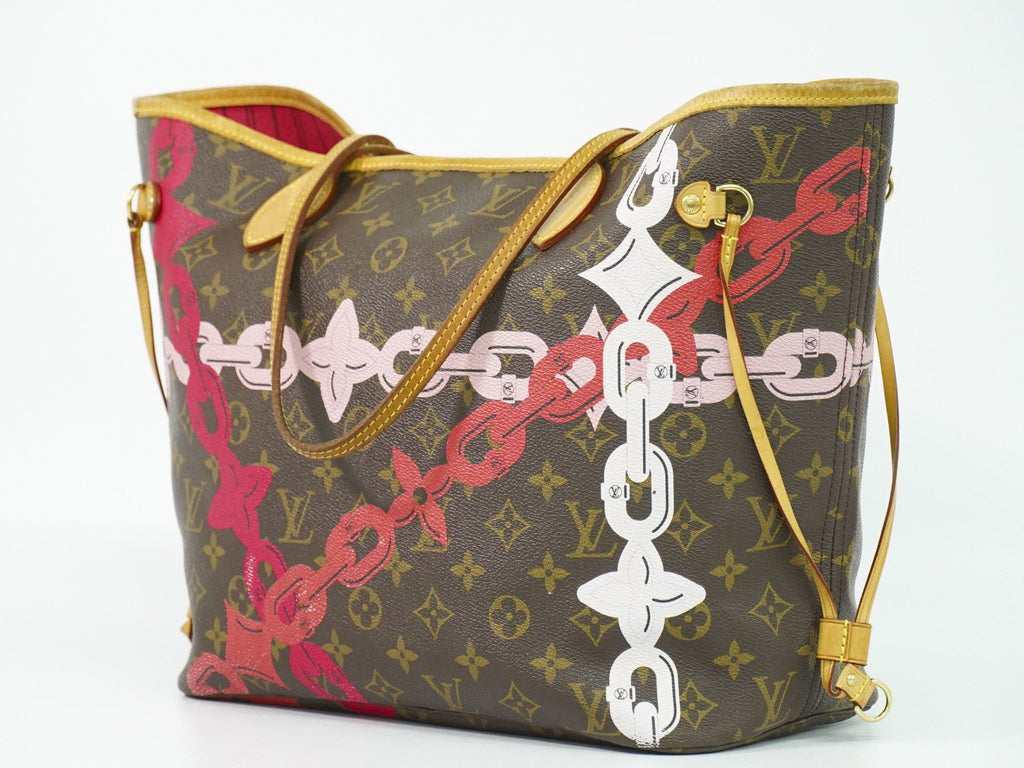Louis Vuitton Neverfull Nm Tote Limited Edition Bay Monogram Canvas Brown Canvas Tote Bag Bag (Pre-Owned)
