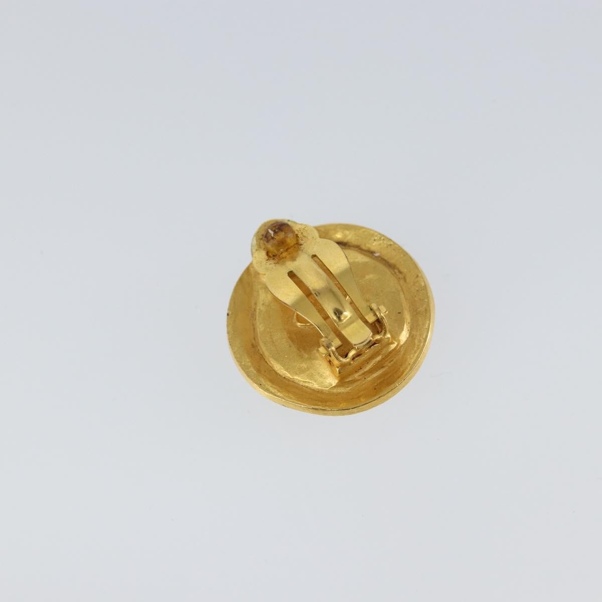 Chanel Vintage Earring Metal Gold Metal Earrings Jewelry (Pre-Owned)