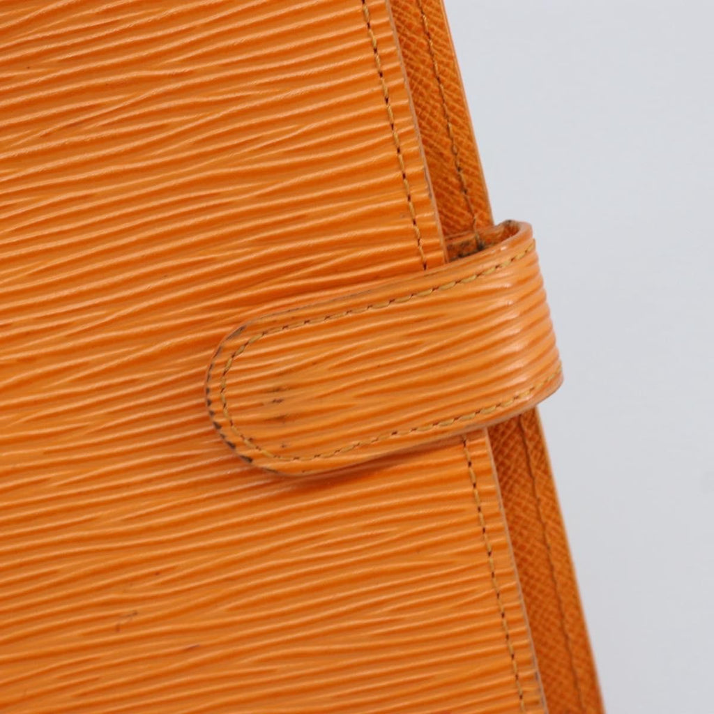 Louis Vuitton Agenda Cover Epi Leather Orange Leather Wallets Accessory (Pre-Owned)