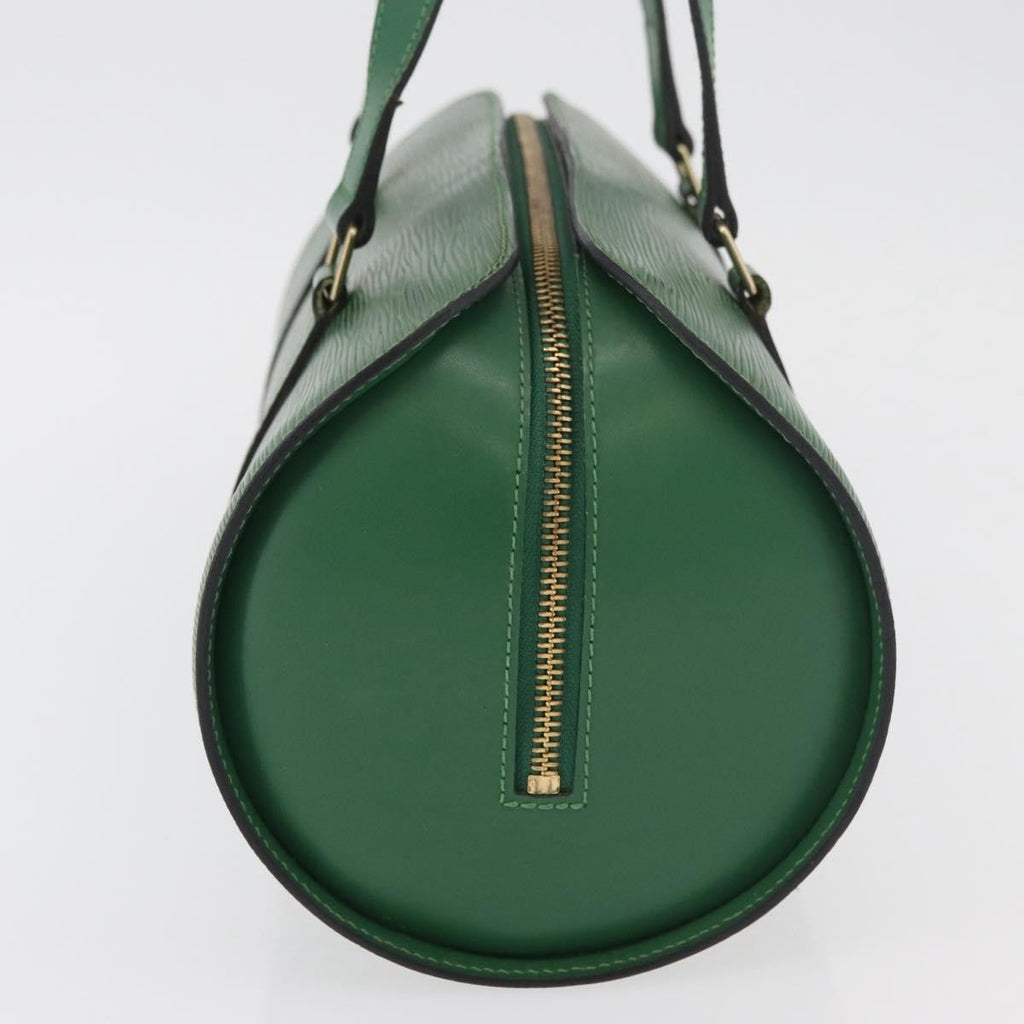 Louis Vuitton Soufflot Handbag Epi Leather Green Leather Handbag (Pre-Owned)