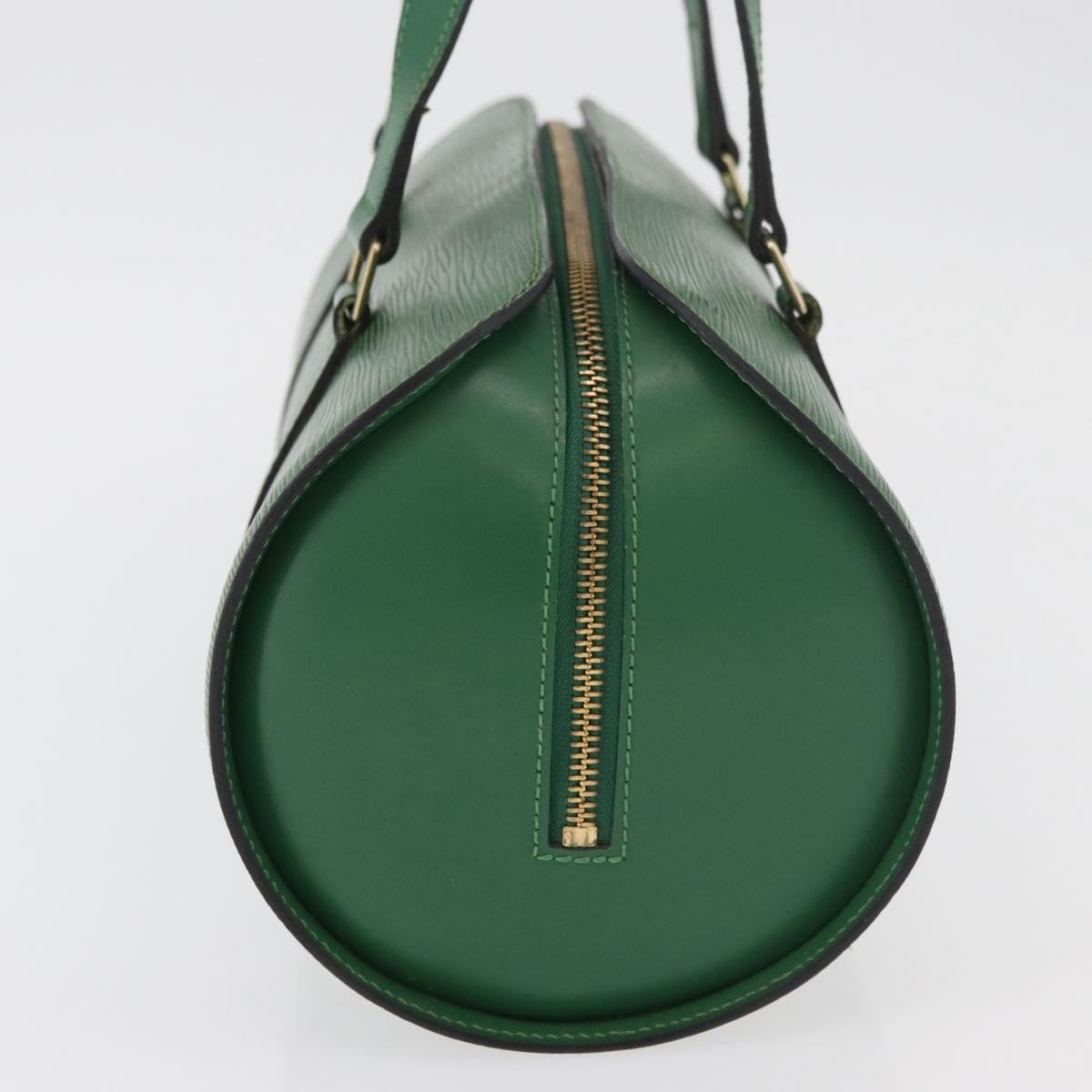 Louis Vuitton Soufflot Handbag Epi Leather Green Leather Handbag (Pre-Owned)