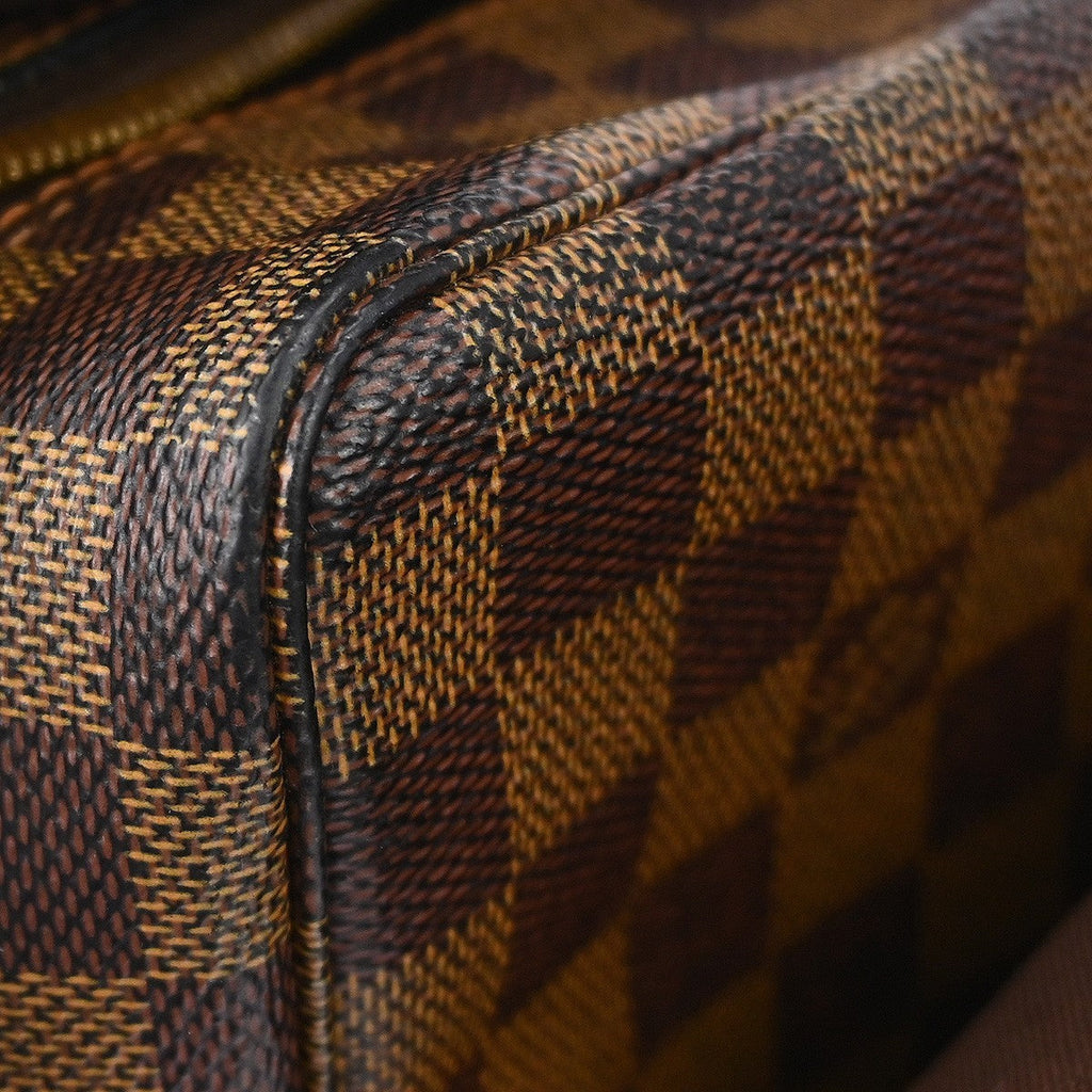Louis Vuitton Naviglio Handbag Damier Brown Canvas Shoulder Bag Bag (Pre-Owned)