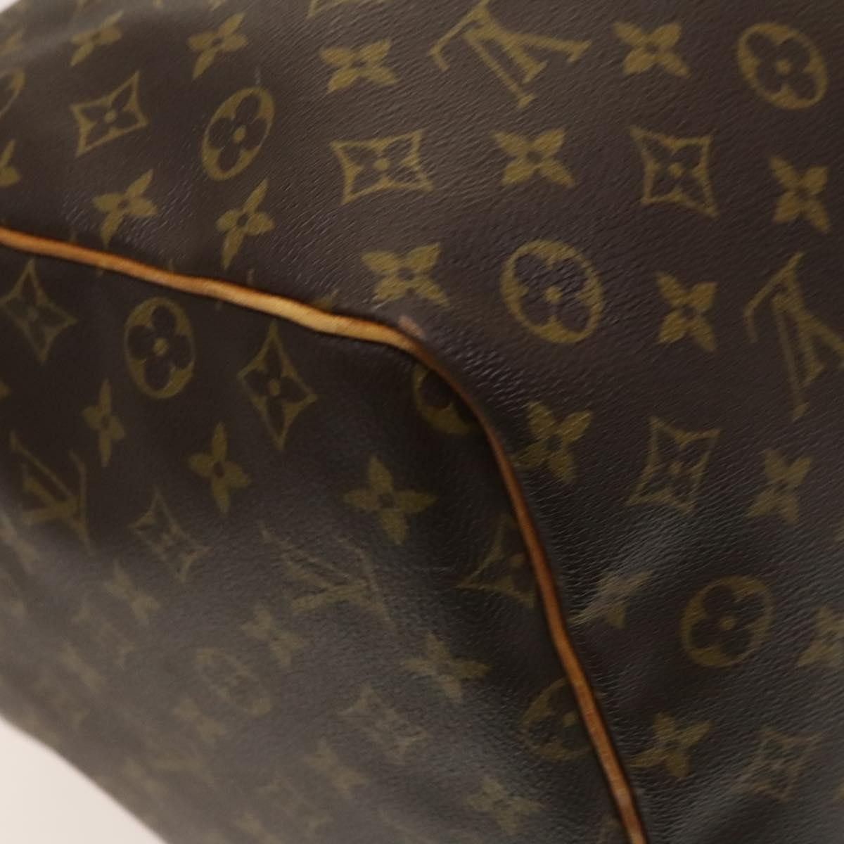 Louis Vuitton Keepall Bag Monogram Canvas Brown Canvas Travel Bag Bag (Pre-Owned)