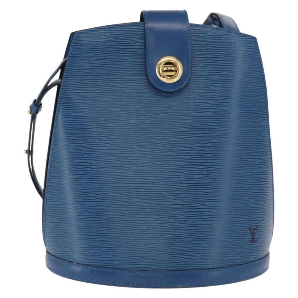 Louis Vuitton Cluny Shoulder Bag Epi Leather Blue Leather Shoulder Bag Bag (Pre-Owned)