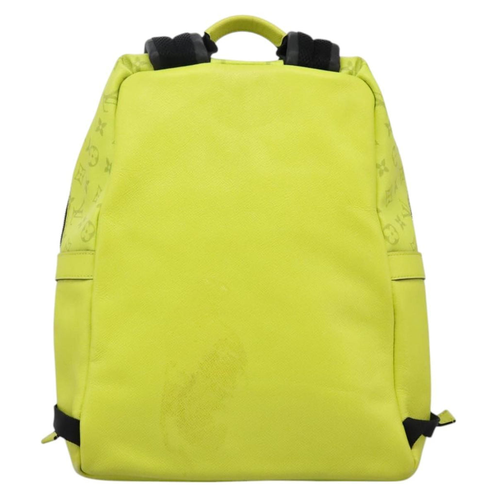 Louis Vuitton Discovery Backpack Monogram Taigarama Yellow Leather Backpack Bag (Pre-Owned)