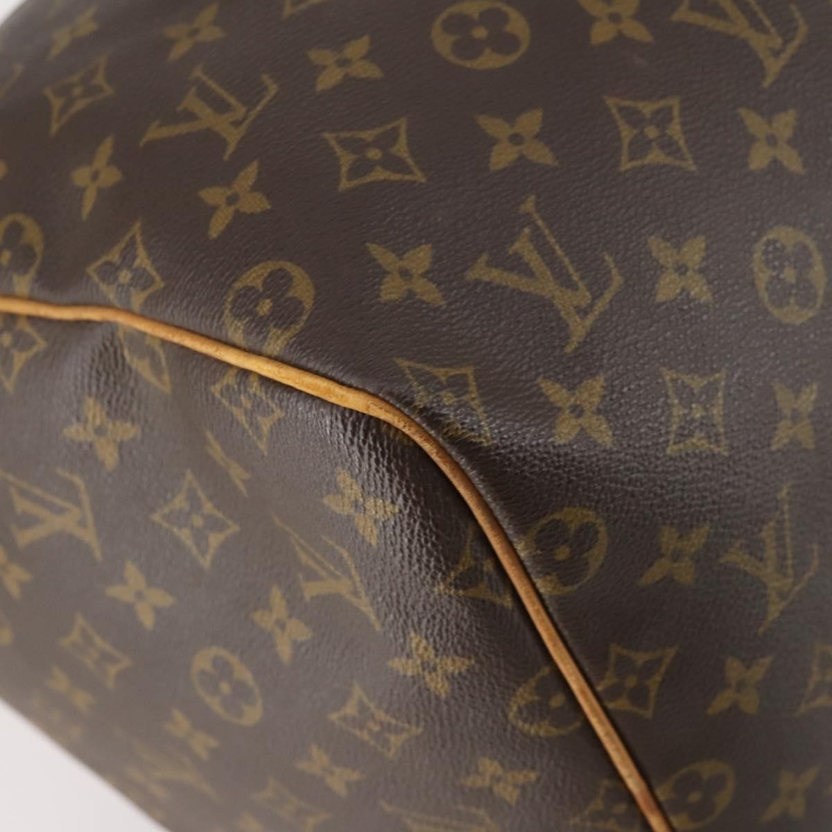 Louis Vuitton Keepall Bag Monogram Canvas Brown Canvas Travel Bag Bag (Pre-Owned)