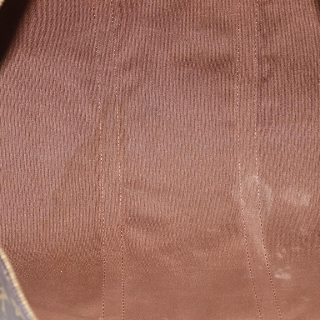 Louis Vuitton Keepall Bag Monogram Canvas Brown Canvas Travel Bag Bag (Pre-Owned)