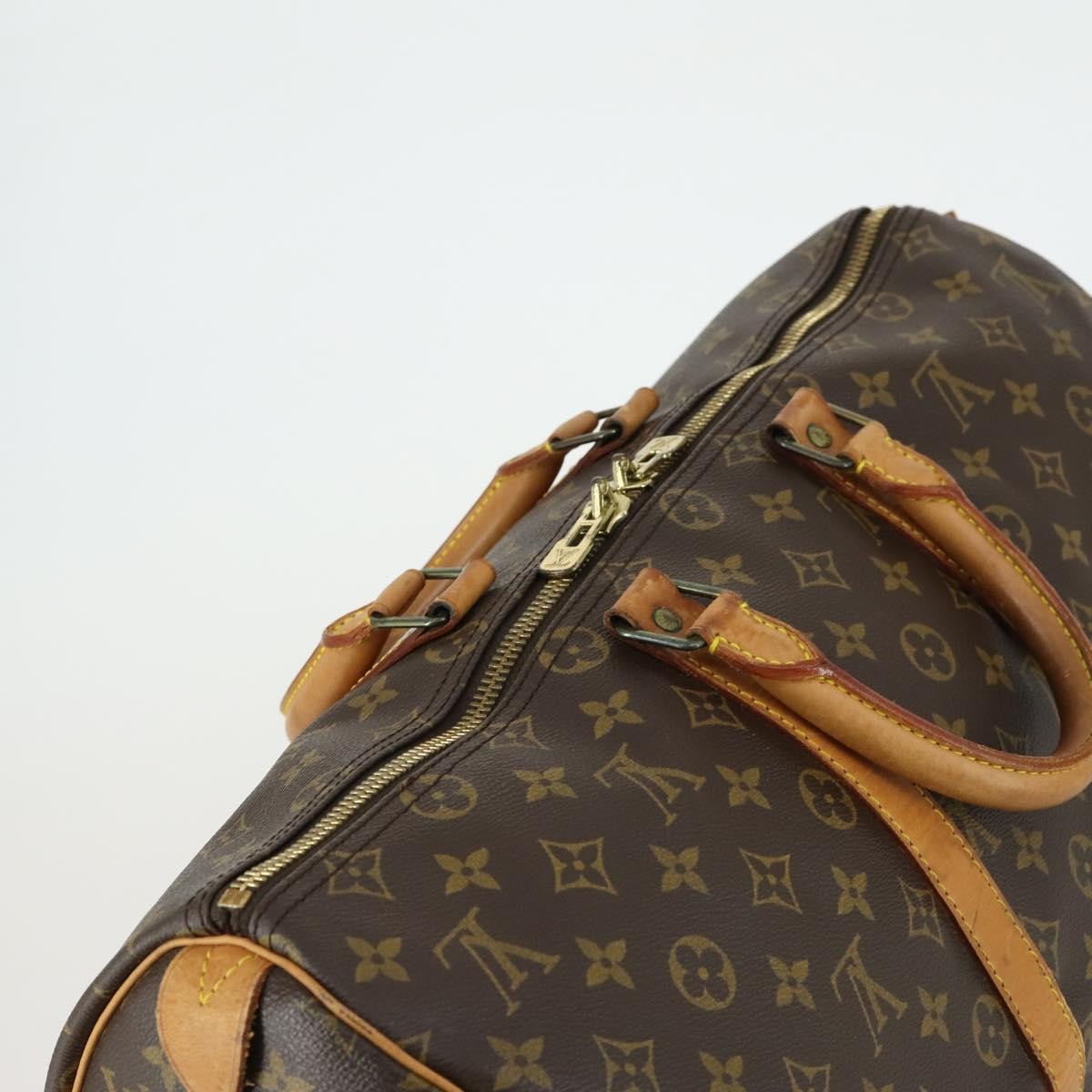 Louis Vuitton Keepall Bag Monogram Canvas Brown Canvas Travel Bag Bag (Pre-Owned)