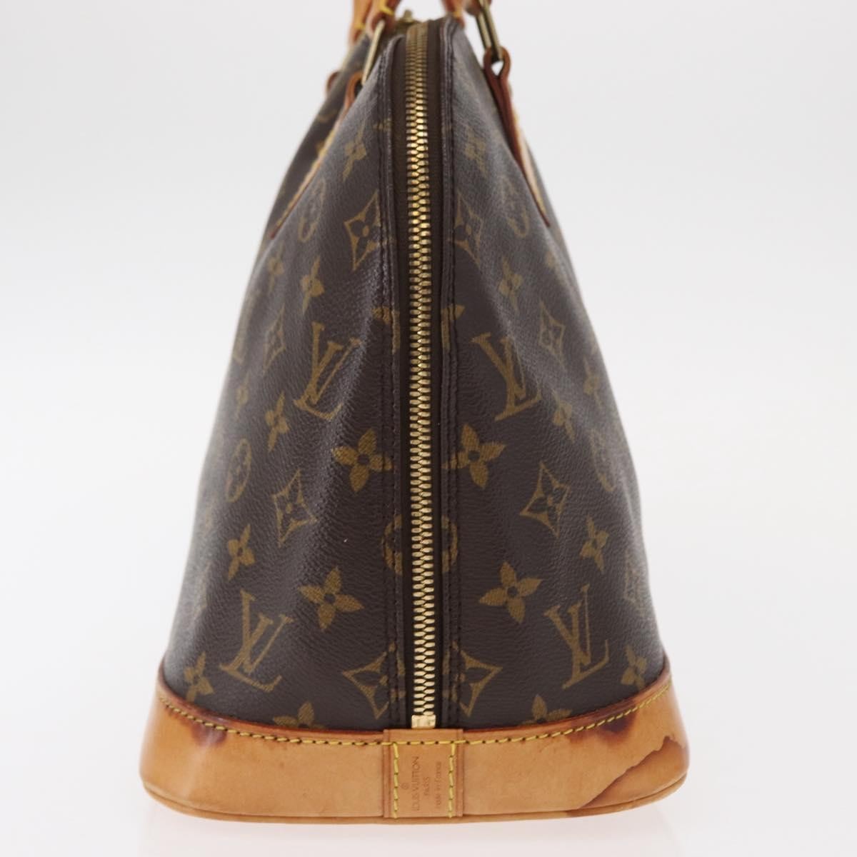 Louis Vuitton Alma Handbag Monogram Canvas Brown Canvas Handbag (Pre-Owned)