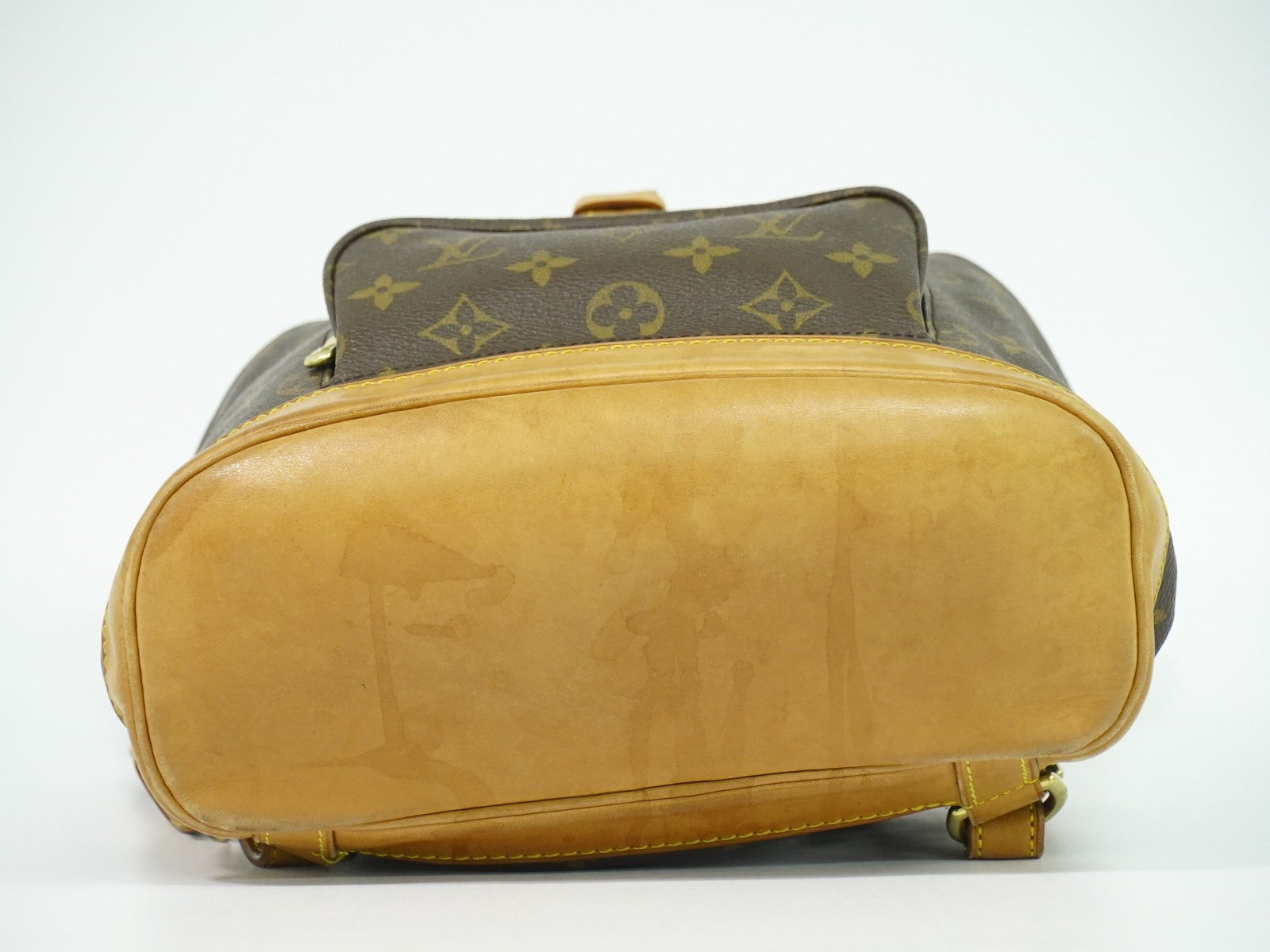 Louis Vuitton Vintage Montsouris Backpack Monogram Canvas Brown Canvas Backpack Bag (Pre-Owned)