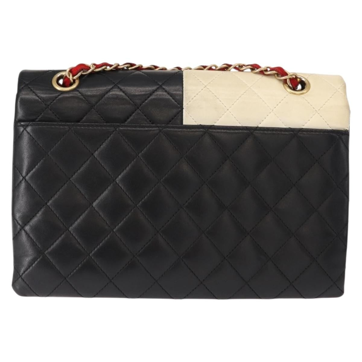 Chanel Cc Clasp Chain Flap Bag Multicolor Quilted Lambskin Multicolour Leather Shoulder Bag Bag (Pre-Owned)