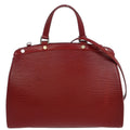 Louis Vuitton Brea Handbag Epi Leather Red Leather Tote Bag Bag (Pre-Owned)