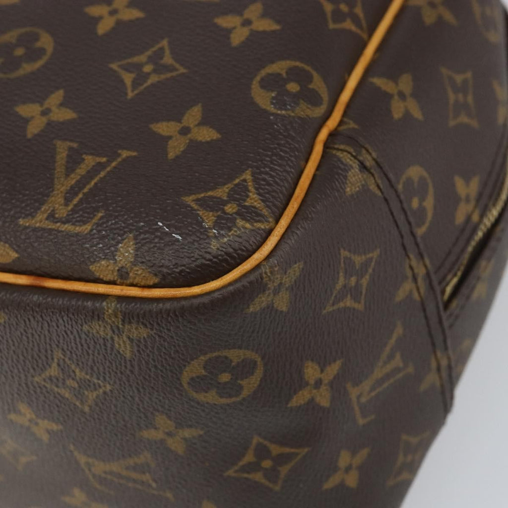 Louis Vuitton Deauville Handbag Monogram Canvas Brown Canvas Handbag (Pre-Owned)