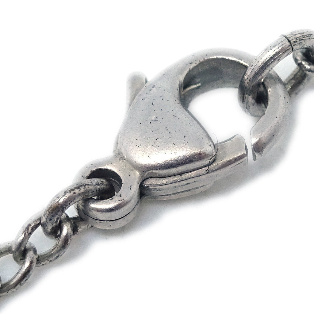 Chanel Cc Pendant Necklace Metal Silver Silver_Plated Necklace Jewelry (Pre-Owned)