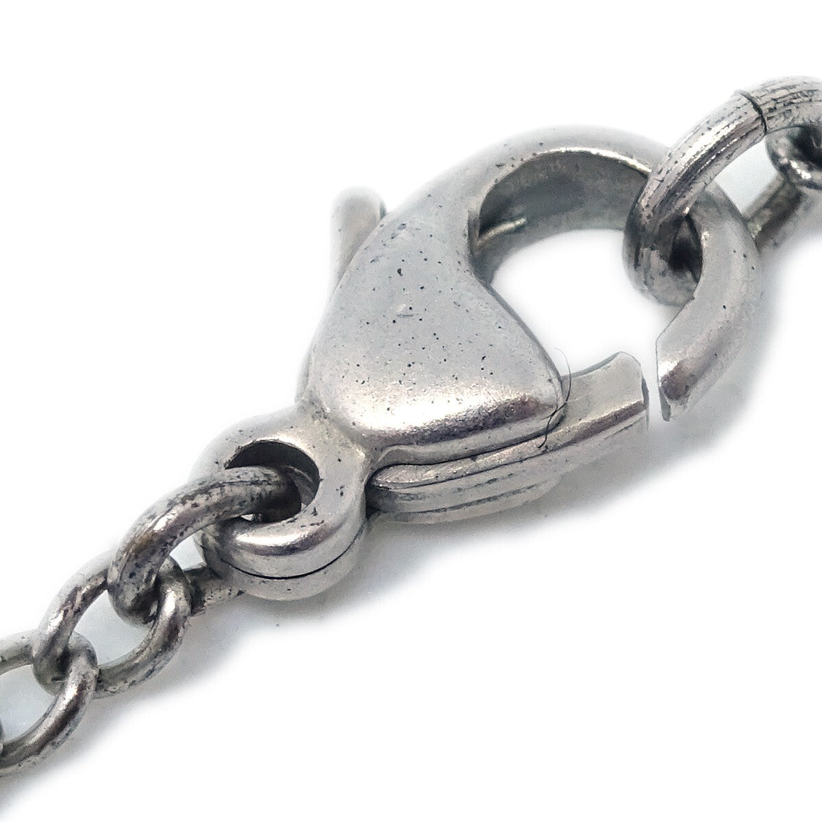 Chanel Cc Pendant Necklace Metal Silver Silver_Plated Necklace Jewelry (Pre-Owned)