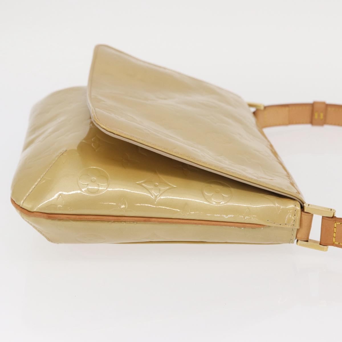Louis Vuitton Thompson Street Handbag Monogram Vernis Beige Patent_Leather Shoulder Bag Bag (Pre-Owned)
