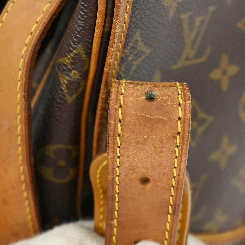 Louis Vuitton Saumur Handbag Monogram Canvas Brown Canvas Shoulder Bag Bag (Pre-Owned)